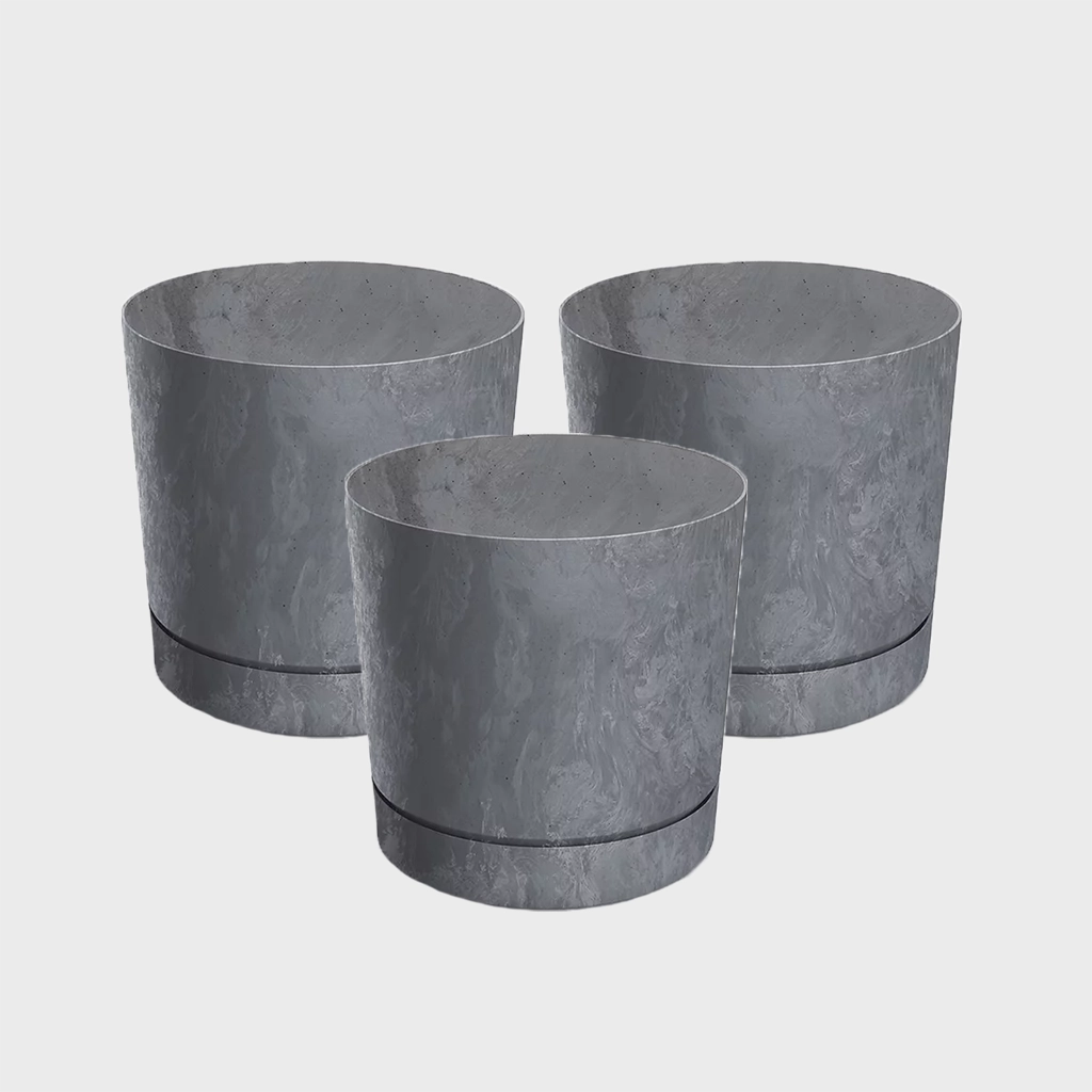 3er Übertopfset 3S Blumentopf Modern 15cm