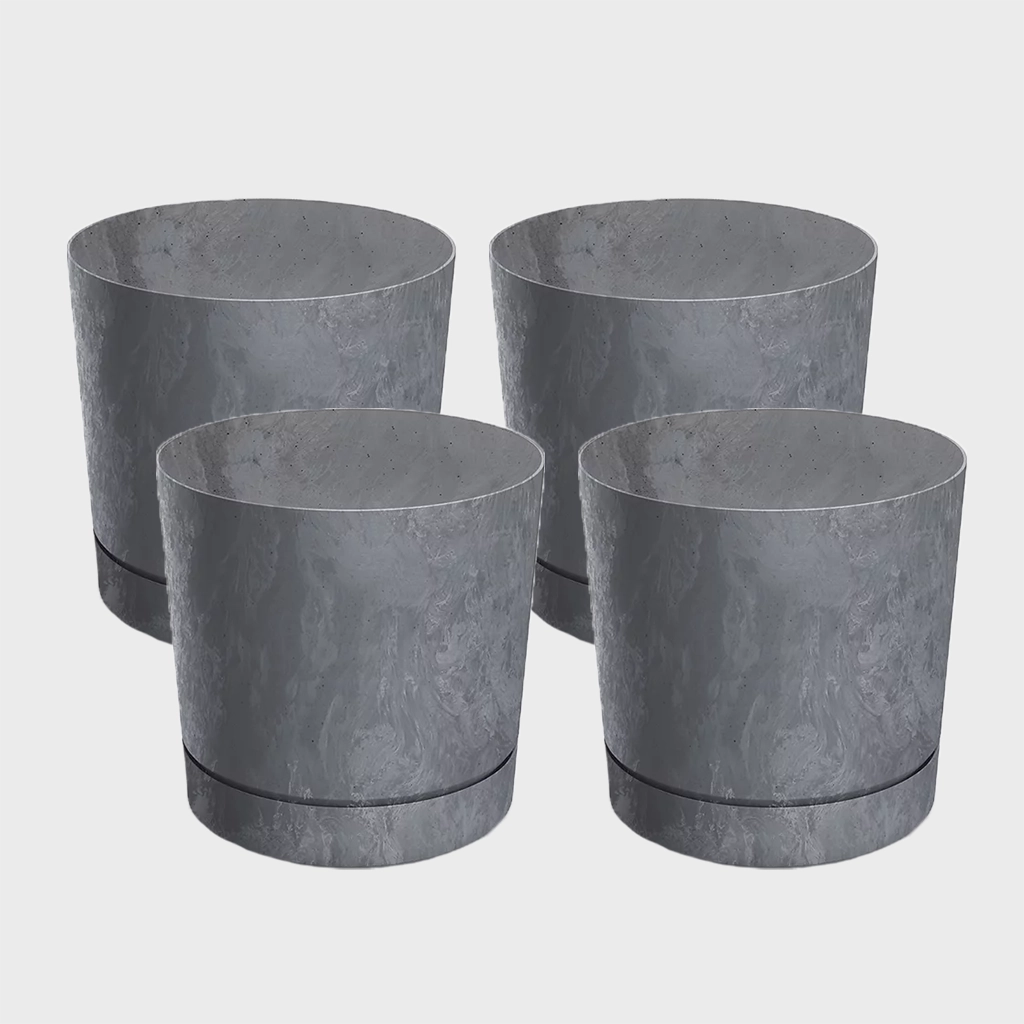 4er Übertopfset 4S Blumentopf Modern 15cm