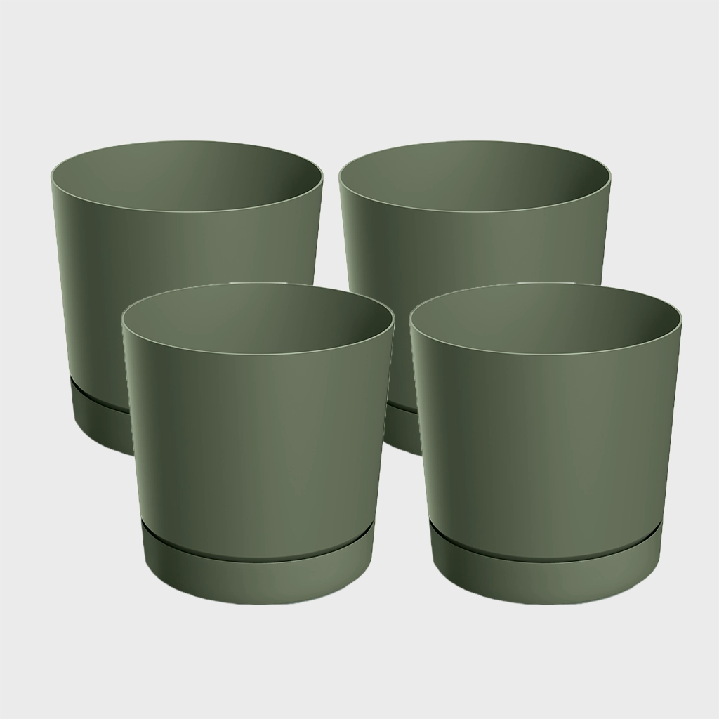 4er Übertopfset 4S Blumentopf Modern 15cm