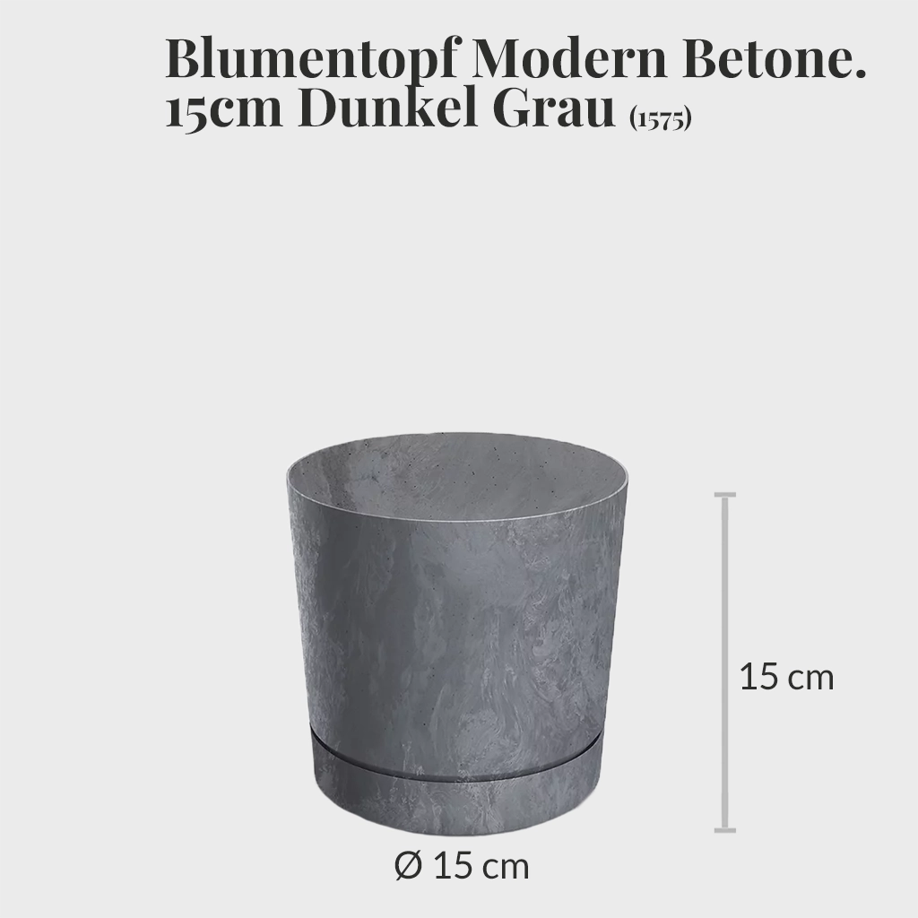 4er Übertopfset 4S Blumentopf Modern 15cm