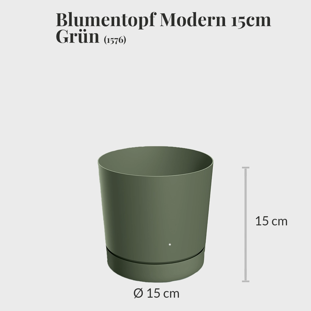4er Übertopfset 4S Blumentopf Modern 15cm