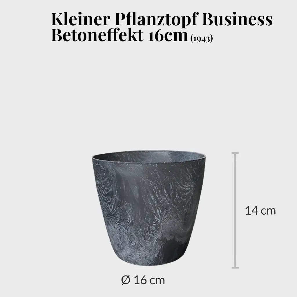 Kleiner Pflanztopf Business Betoneffekt 16cm