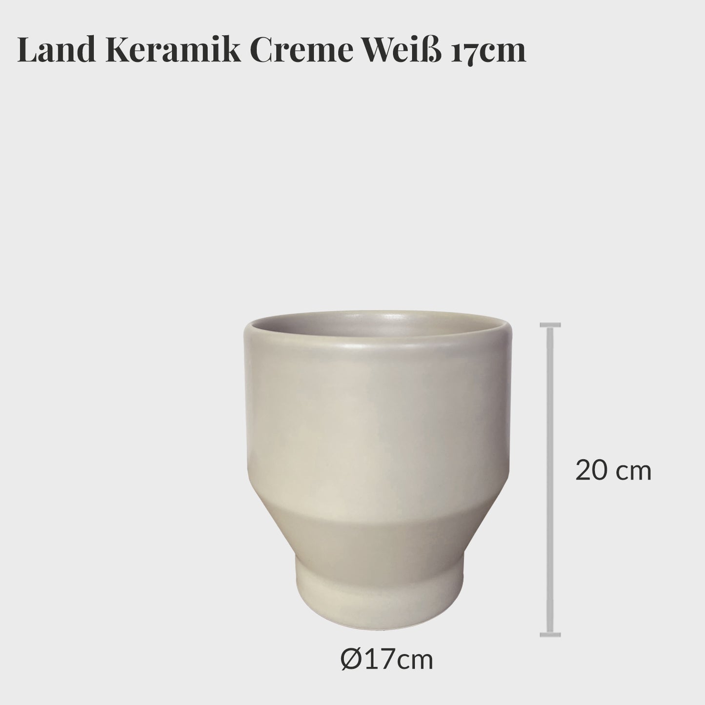 Keramiktopf Land 17cm