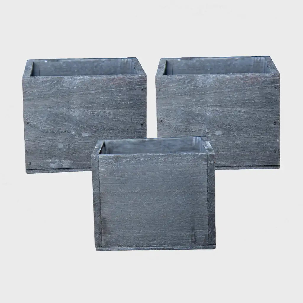 3er Set Holzkistchen 10cm