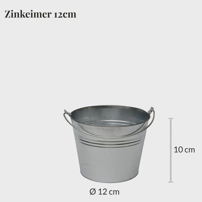 3er Set Zinktopf 13cm