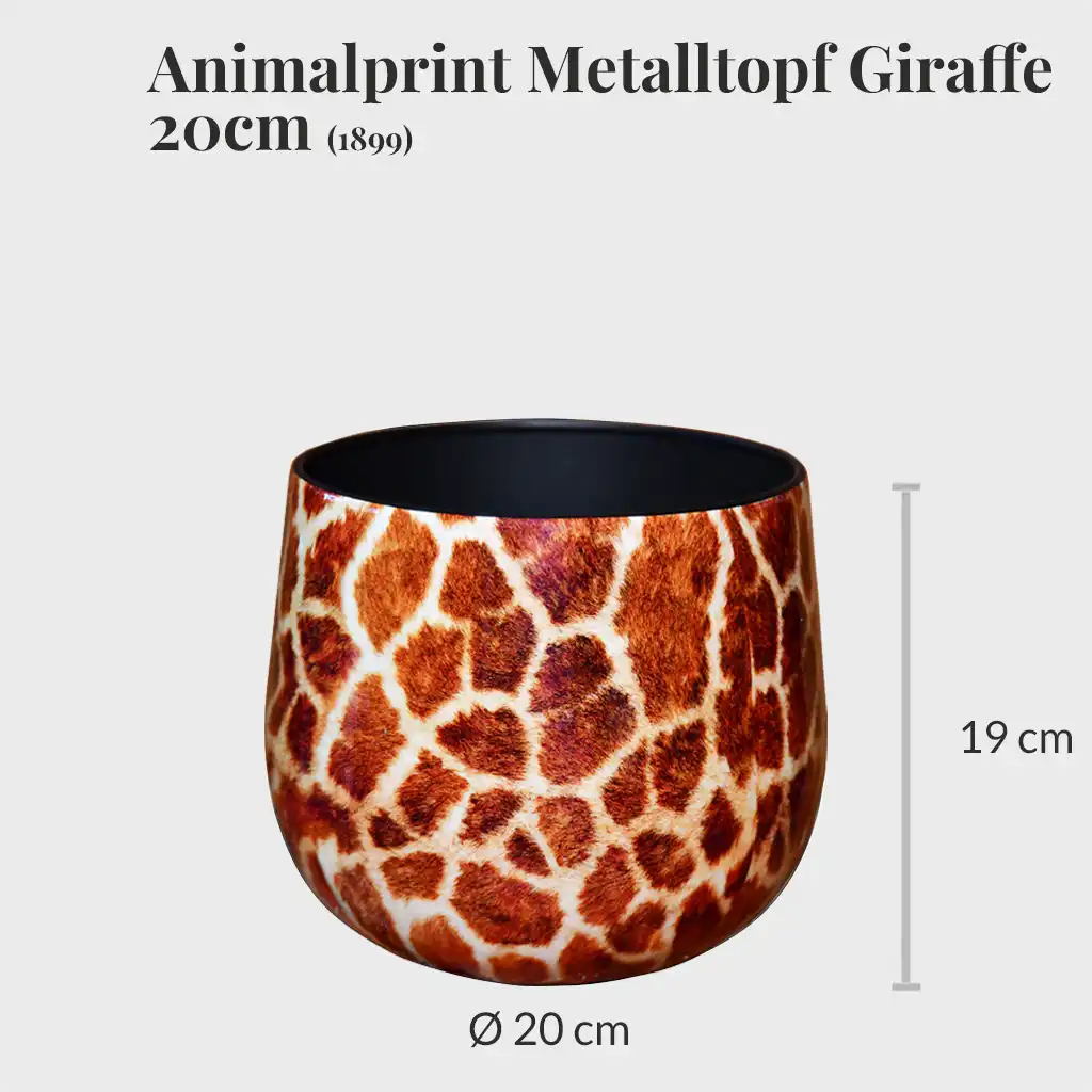 Animalprint Metalltopf 20cm