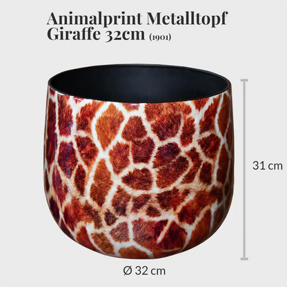 Animalprint Metalltopf 32cm