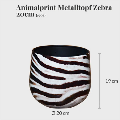 Animalprint Metalltopf 20cm