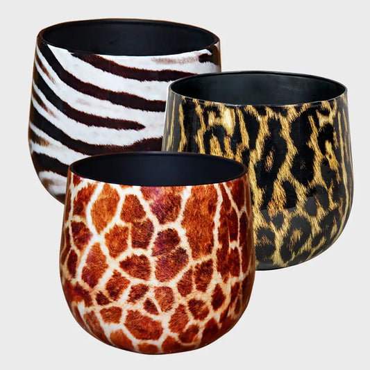 Animalprint Metalltopf 25cm