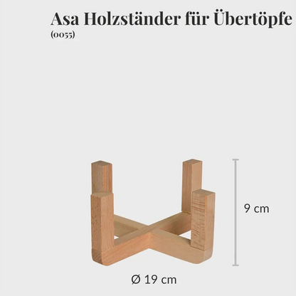 Asa Holzständer für Keramiktopf für Zimmerpflanzen