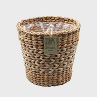 Seegraskorb Natur Jute Weiß 32cm