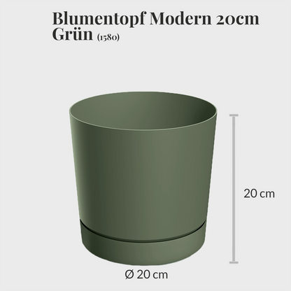 6er Übertopfset 1L 1M 4S Modern Grün
