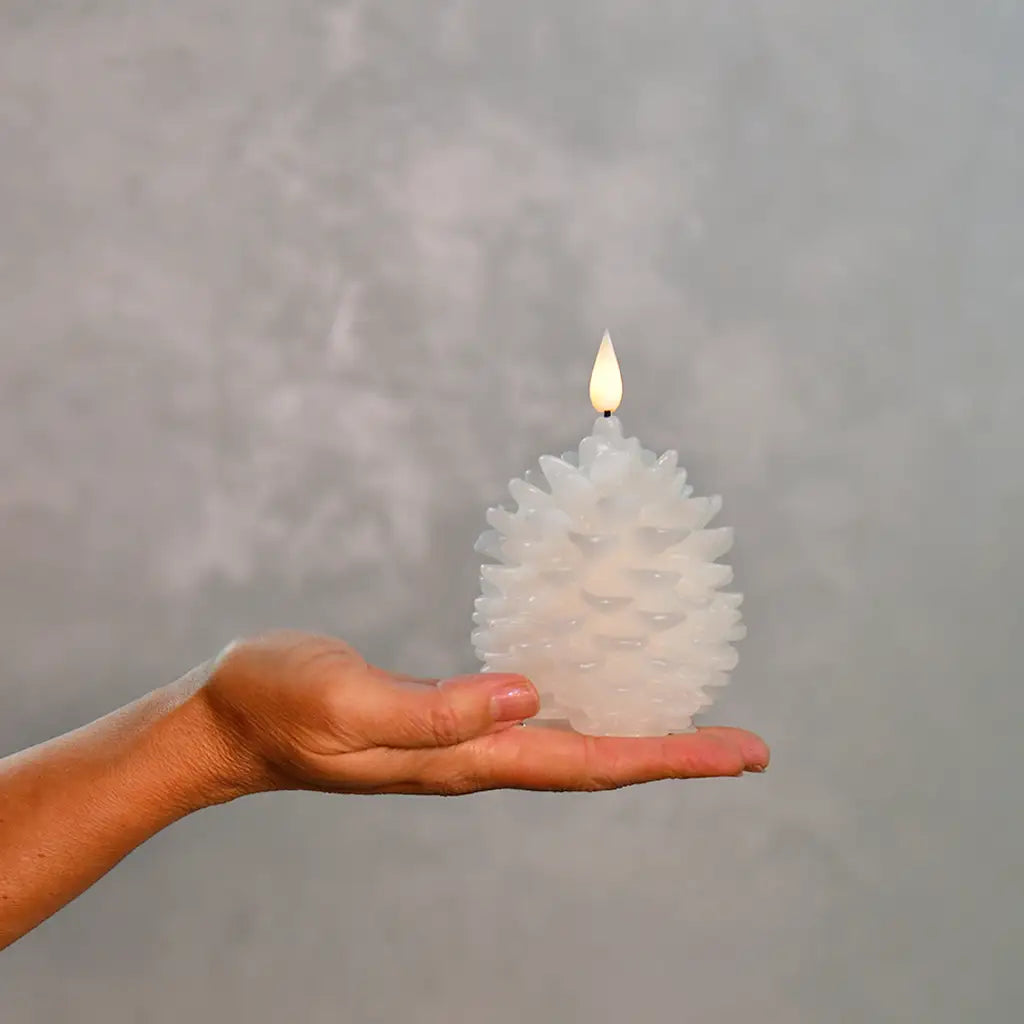 Kerze Tannenzapfen LED