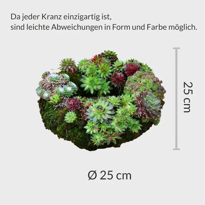 Trauerkranz mit Schleife Modern Ø 25cm