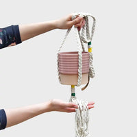 Makramee Hänger Weiß 70cm