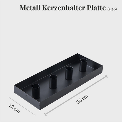 Adventskranz Modern aus Metall mit Eukalyptus und Baumwolle