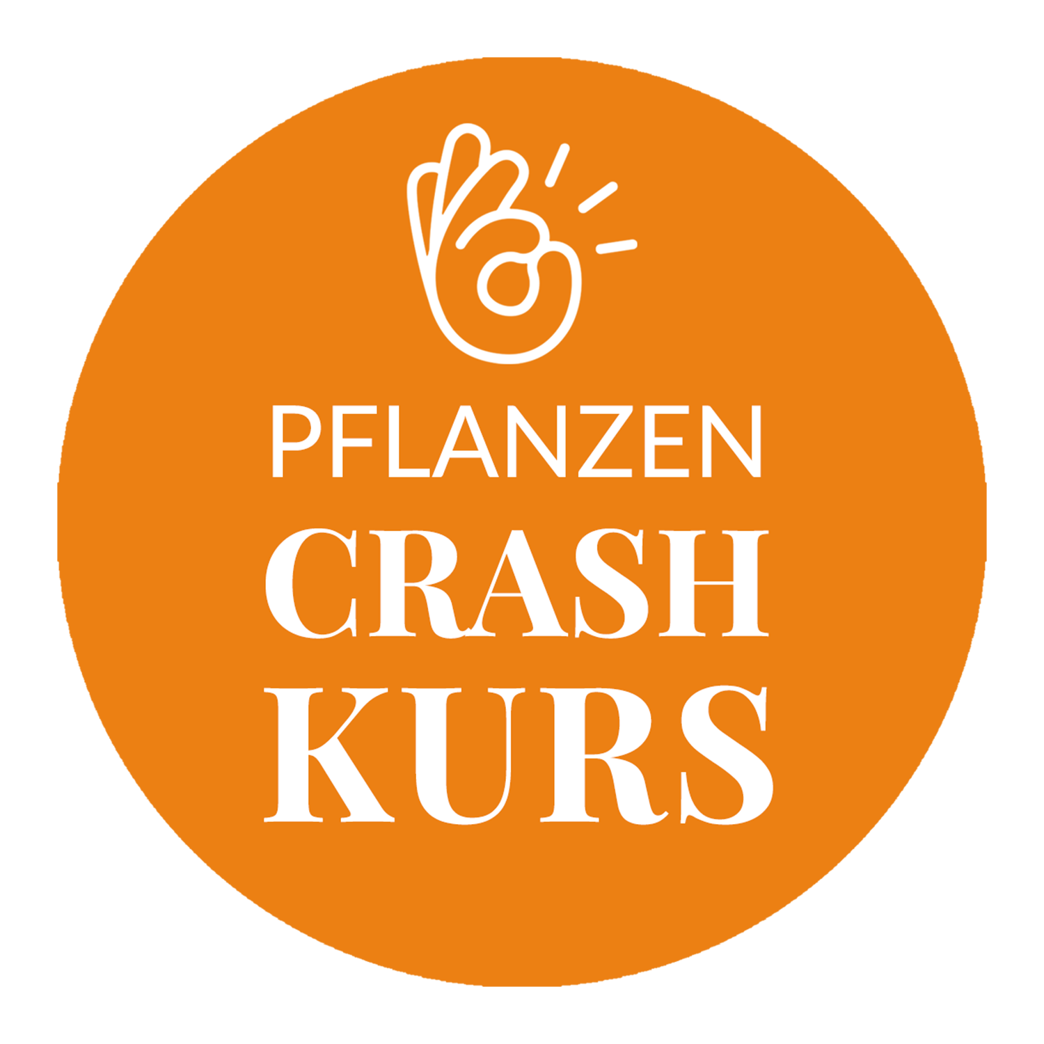 Pflanzen Crash Kurs - Logo in orange