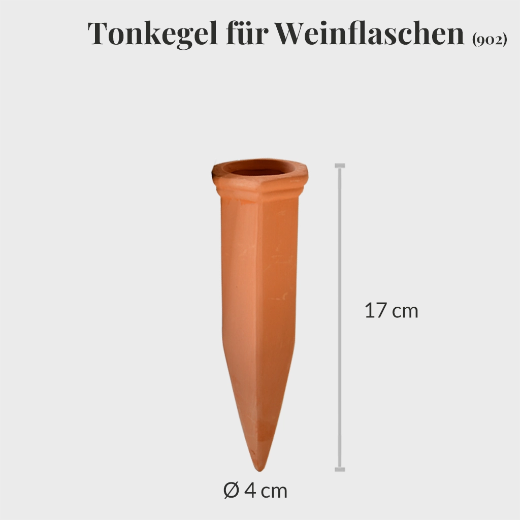 Tonkegel Bewässerung für Balkon- und Zimmerpflanzen