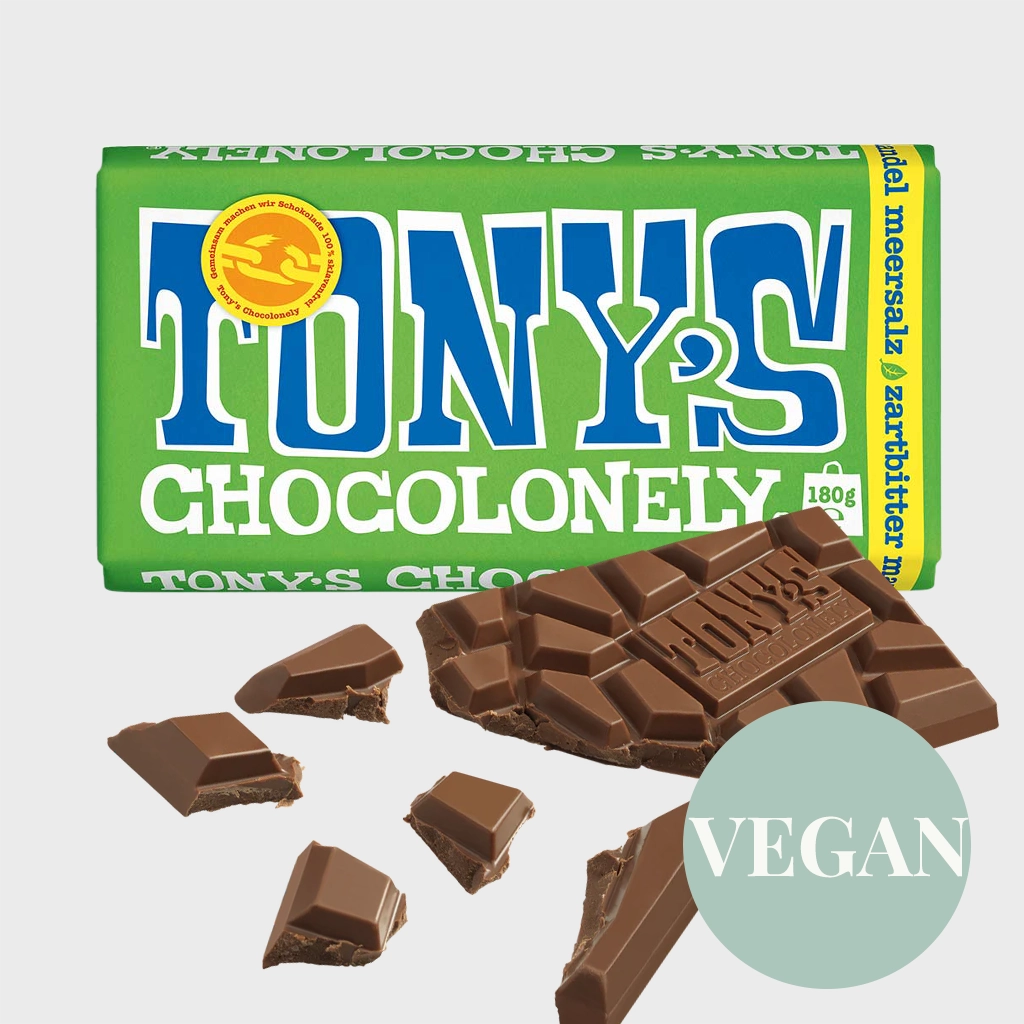 Tony's Chocolonely Zartbitterschokolade Mandel Meersalz (VEGAN)