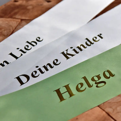 Trauerschleife für große Kränze 10cm