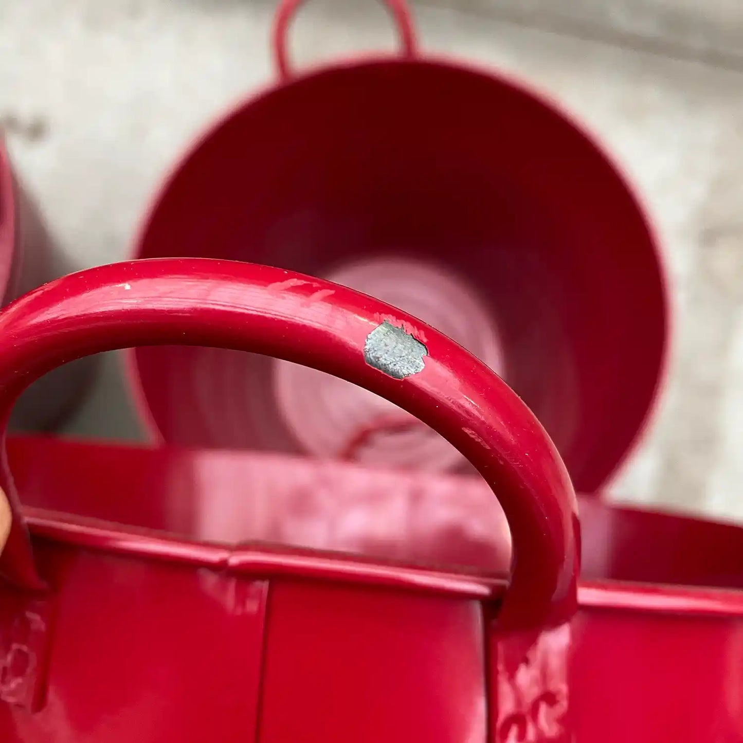 Zinkeimer Rot 30cm (B-Ware)