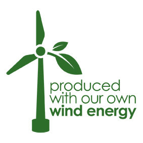 produced with our own wind energy