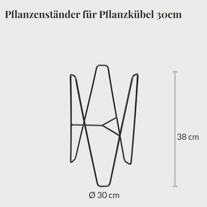 Seegraskorb geflochten 29cm mit Pflanzenständer