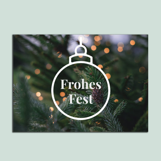 Grußkarte: Frohes Fest