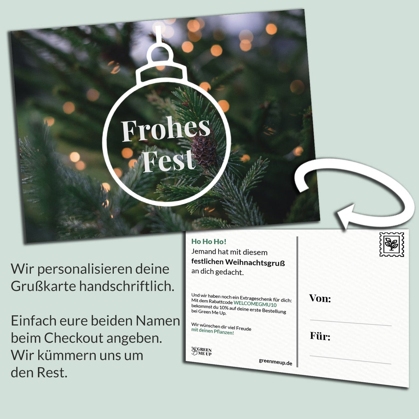 Grußkarte: Frohes Fest